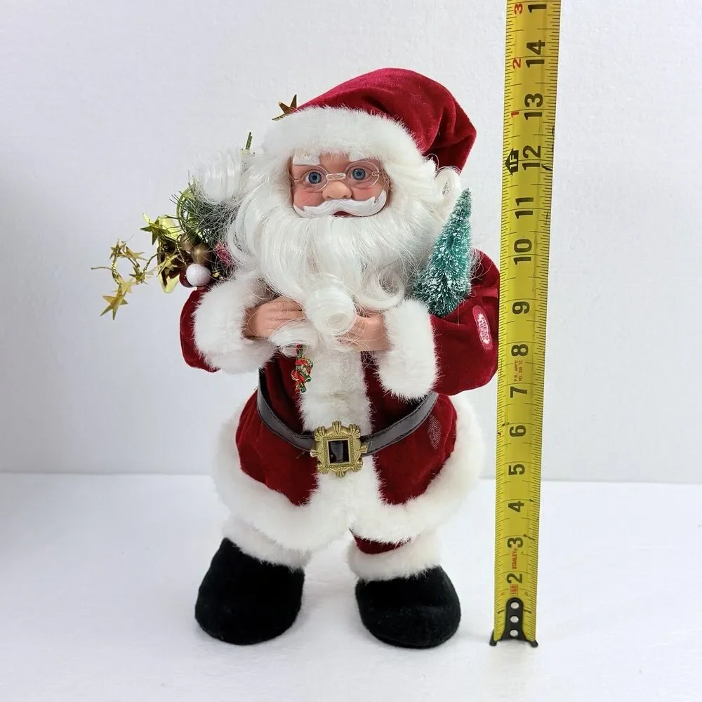 Vintage Santa Claus Singing Jingle Bells Christmas Holiday Decoration SINGS ONLY
